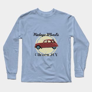 Vintage Wheels - Citroën 2CV Long Sleeve T-Shirt